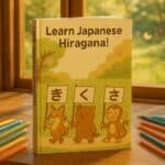 Learn Japanese Hiragana educational book for kids.